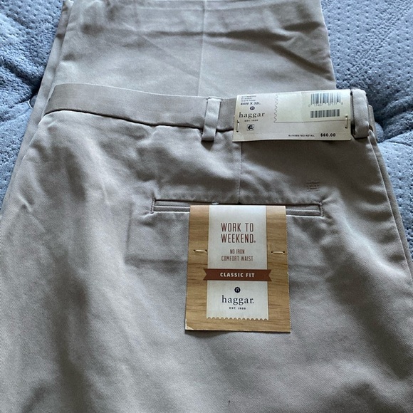 Other - Mens HAGGAR BEIGE PANTS